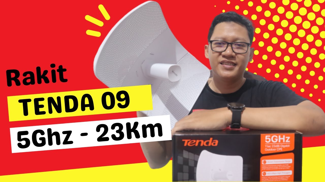 UNBOXING DAN RAKIT TENDA 09 OUTDOOR 5GHZ #tenda #tenda09