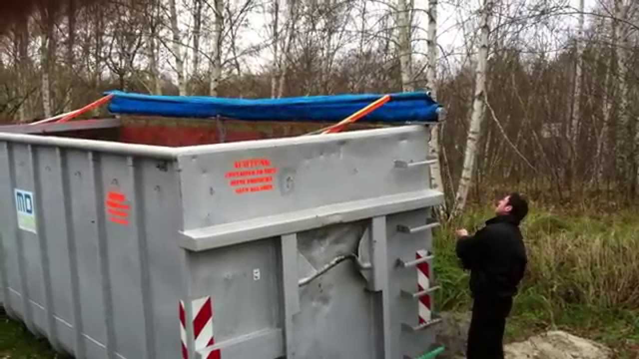 Dr. THIEL® Abrollcontainer Planensystem schließen TEIL 2/2 Planen & Netze Container Rollcontainer
