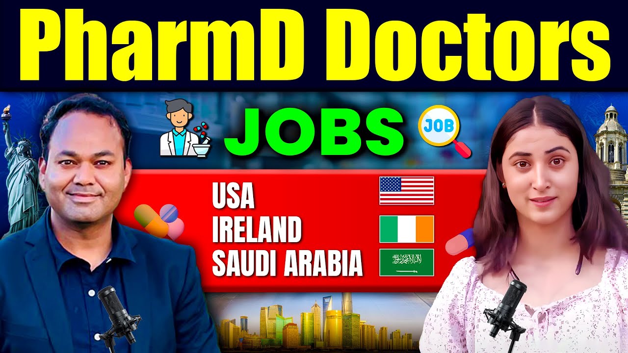 PharmD Doctors can work in USA, Ireland and Saudi Arabia | Doctor of pharmacy jobs #drakramahmad