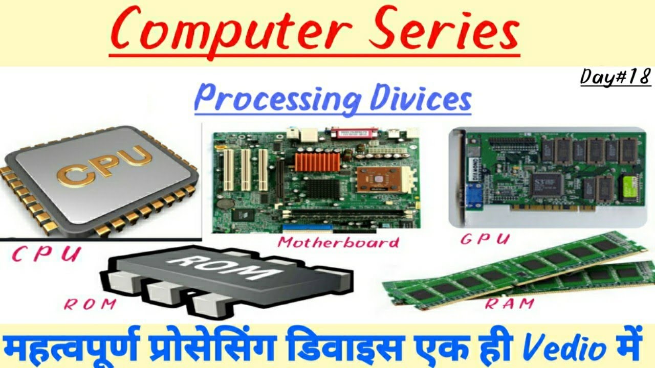 #Processing Divices||प्रमुख प्रोसेसिंग डिवाइस कौन- कौन सी है?|| CPU||GPU||MOTHERBOARD||