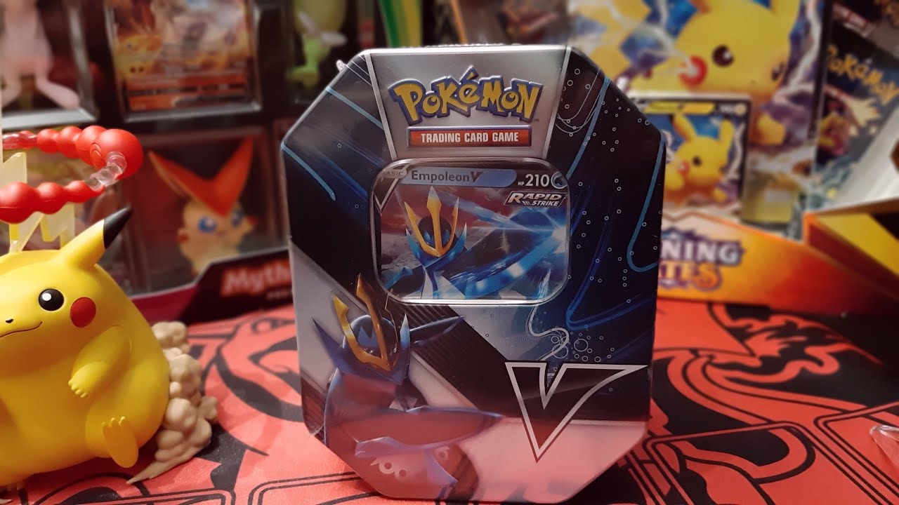 Pokemon TCG Empoleon V Strikers Tin (Opening kart PL)