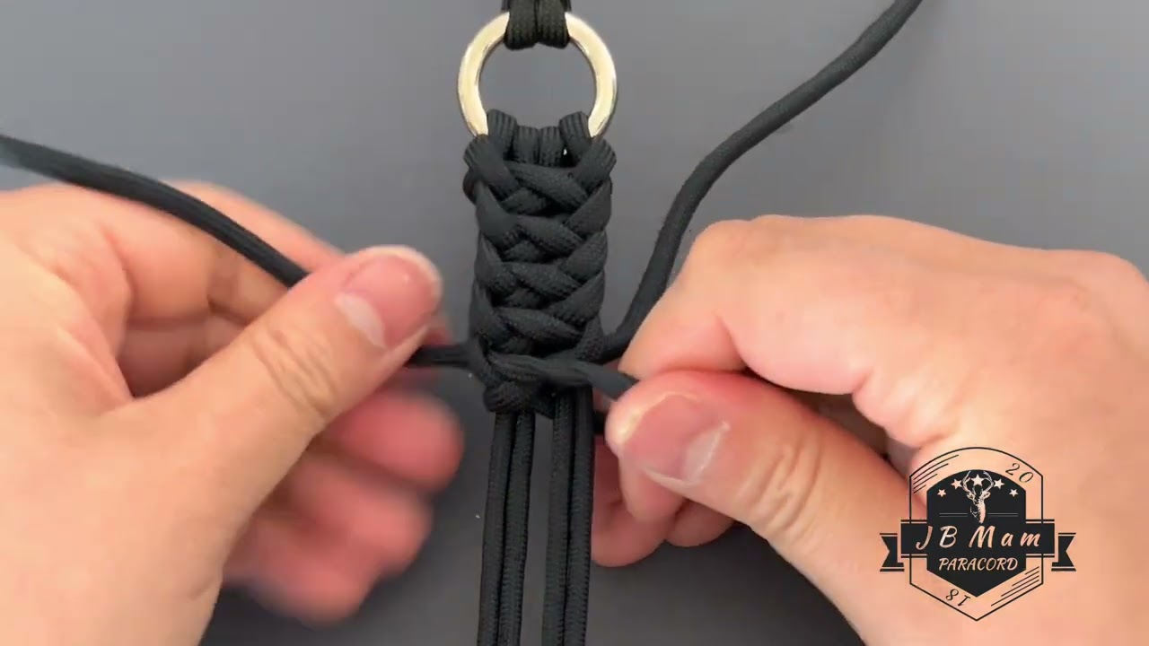 パラコード初級編み 接続から焼き留めまで #paracord #paracordbracelet #パラコード