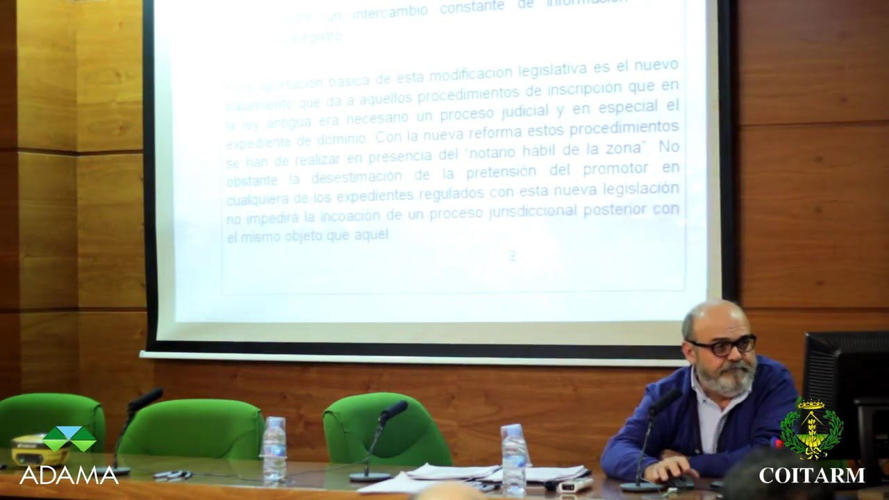 Jornada coordinación Catastro-Registro, Ponente D. Jose A. Ayen, Dr. Ingeniero Agronomo