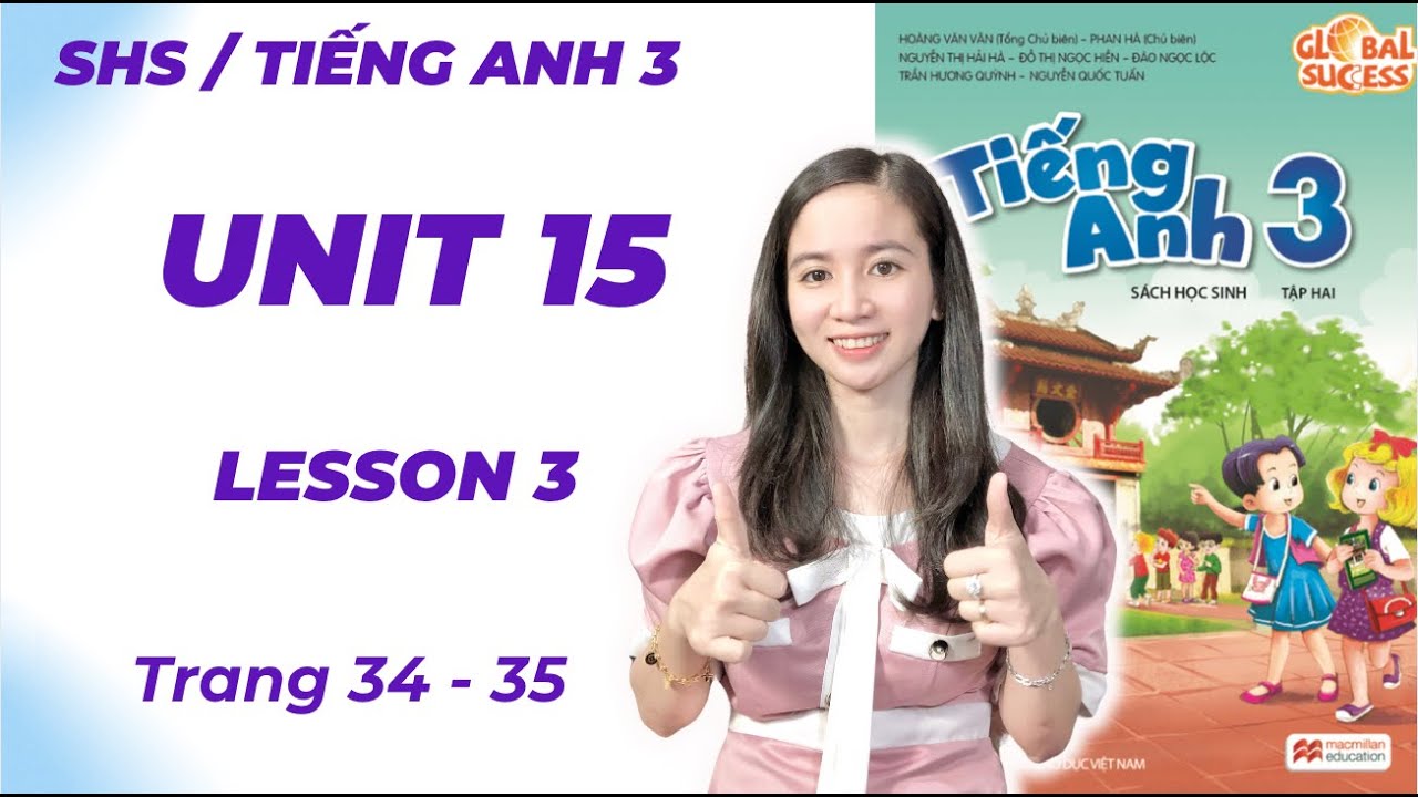 Tiếng Anh lớp 3 Unit 15 Lesson 3 -  Trang 34, 35 - At The Dining Table - Cô Minh Hậu (Sách Mới)
