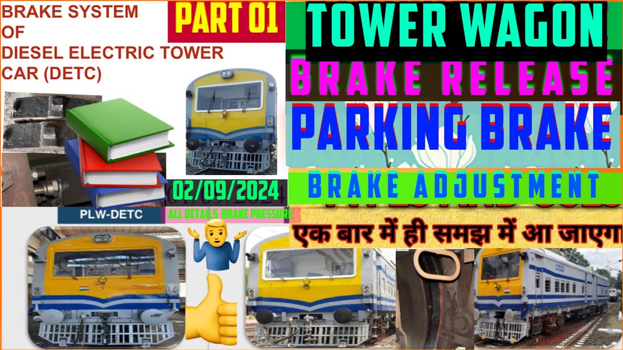 Tower wagon parking brake ! Parking brake release kaise Kare? !! parking brake applied detc & Dhtc
