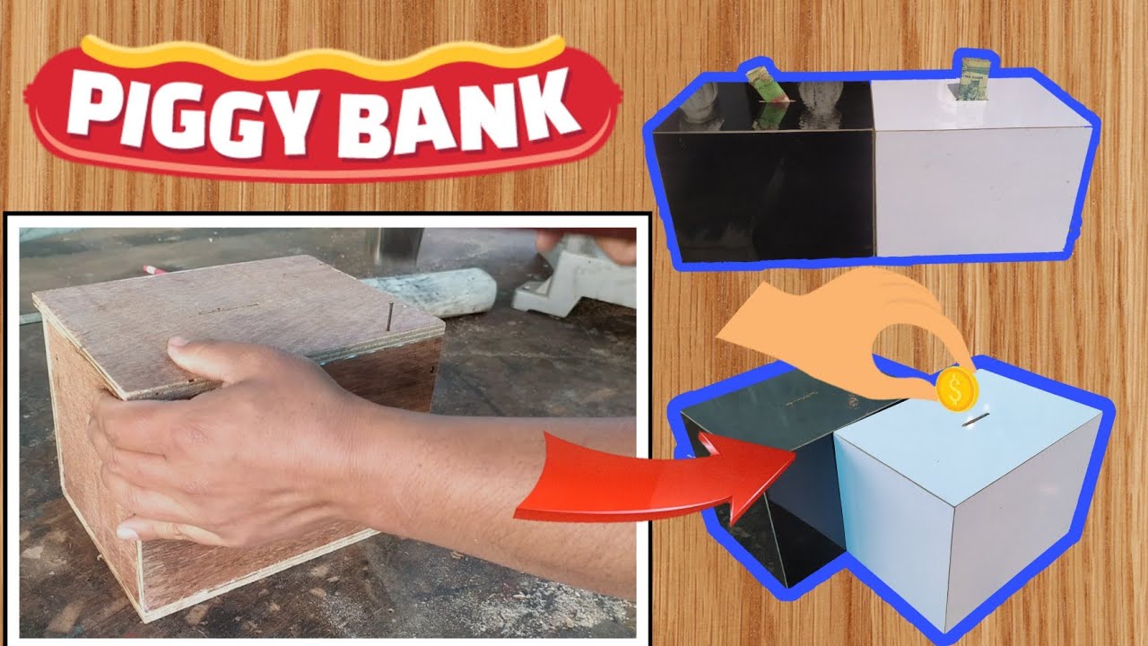 How to make piggy bank #piggybank #moneybank #furniture/woodEra