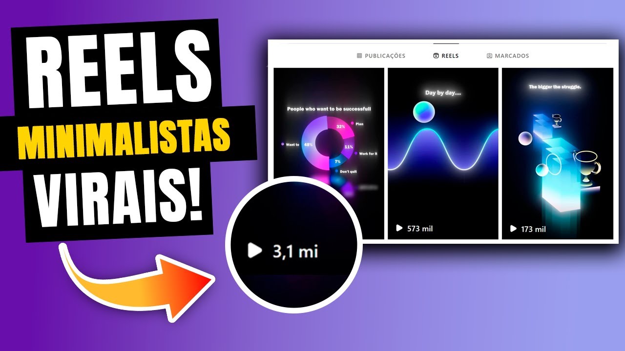 Crie Reels MINIMALISTAS sem Nenhuma Habilidade de Animação 🔥