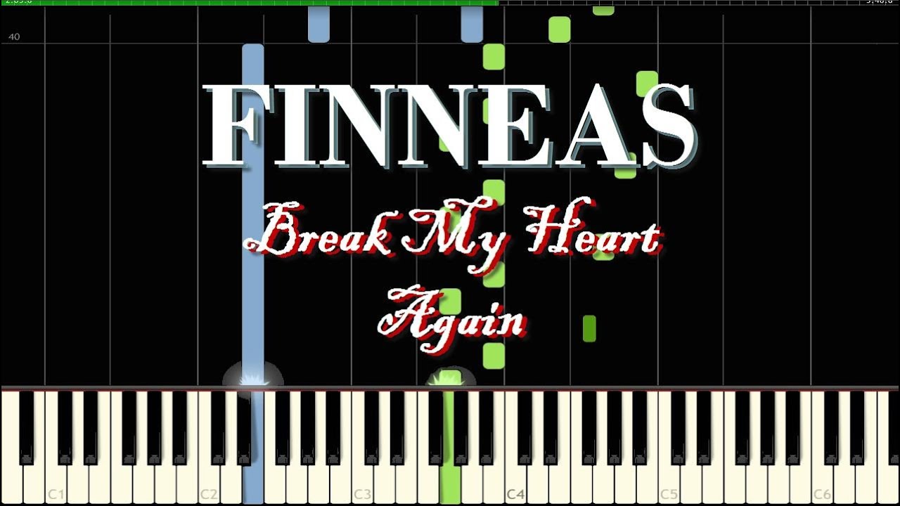 Finneas - Break My Heart Again [Tutorial Synthesia] Piano Neith