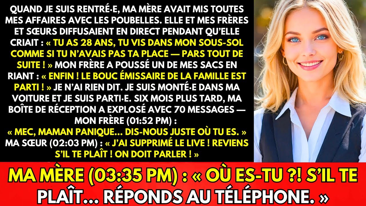 Ma Mère A Jeté Mes Affaires À La Poubelle En Rentrant—Elle Et Mes Frères Diffusaient En Direct