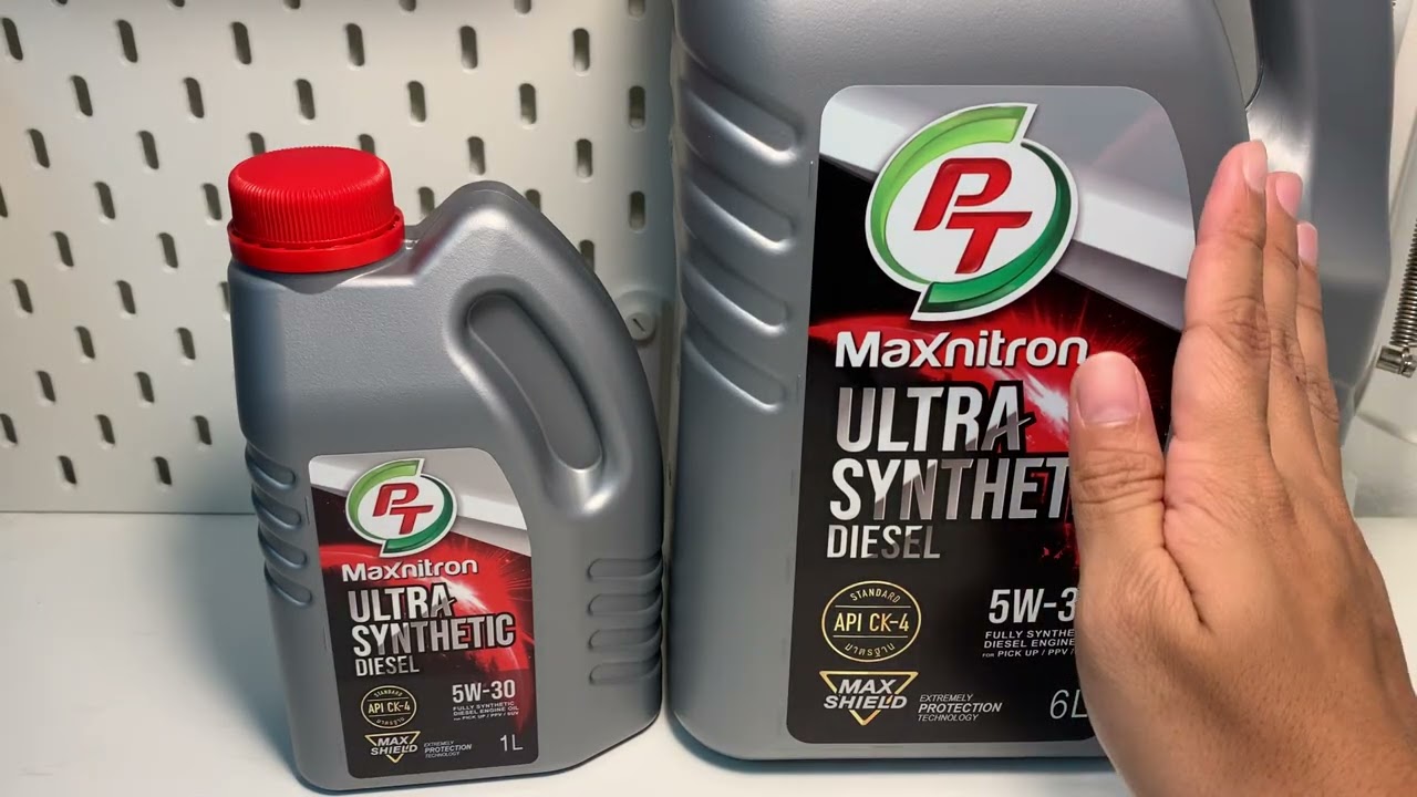รีวิวแบบบ้าน ๆ PT Maxnitron ULTRA SYNTHETIC DIESEL 5W-30 