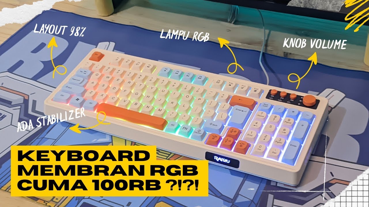 Keyboard Gaming Membran Murah Raiku K98 | Review & Unboxing