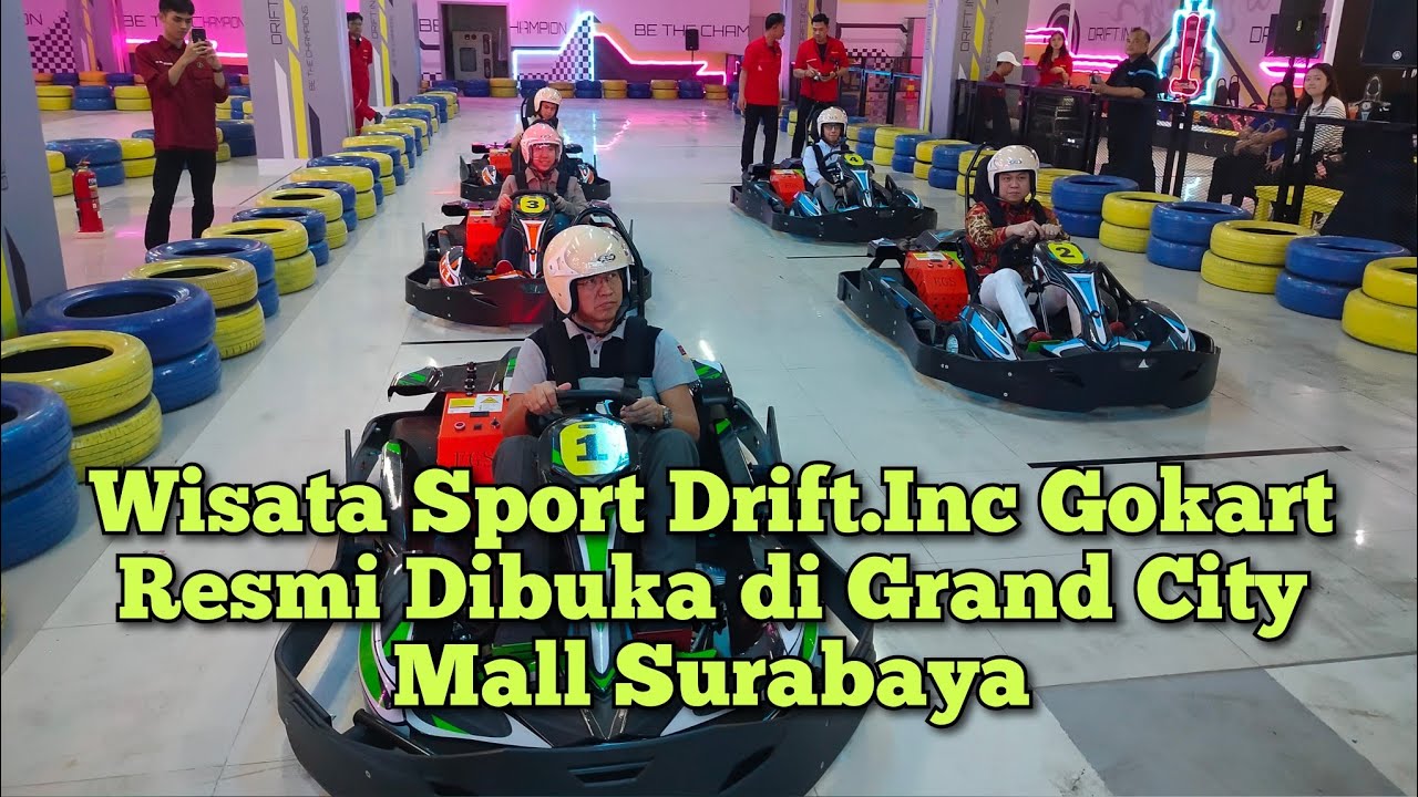 Arena Gokart Wisata Sport Menantang di Grand City Mall Surabaya Resmi Dibuka