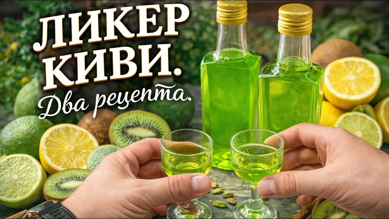 Домашний ликер из киви. Два рецепта.