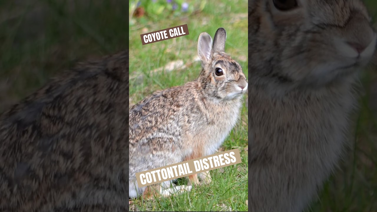 COTTONTAIL DISTRESS COYOTE CALL using GMC AT4x tailgate. #hunting #cottontail #rabbit #predatorhunt