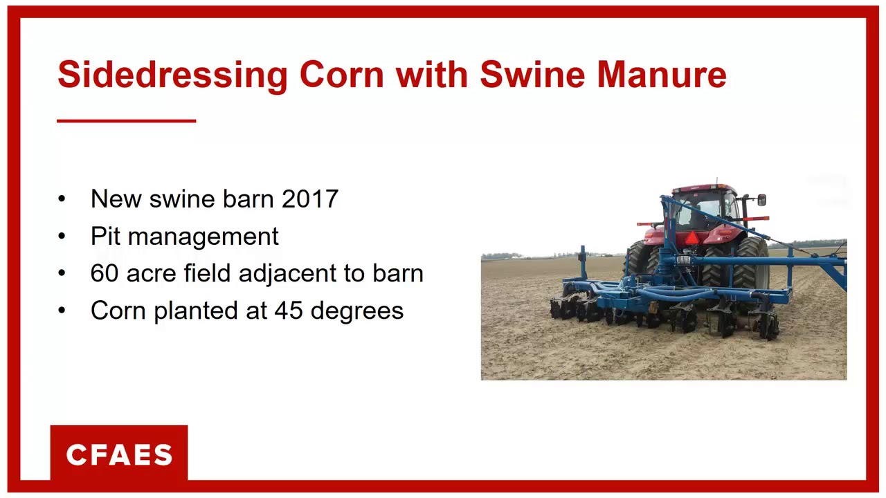 Garth Ruff - Sidedressing Corn With Swine Manure Using A Dragline