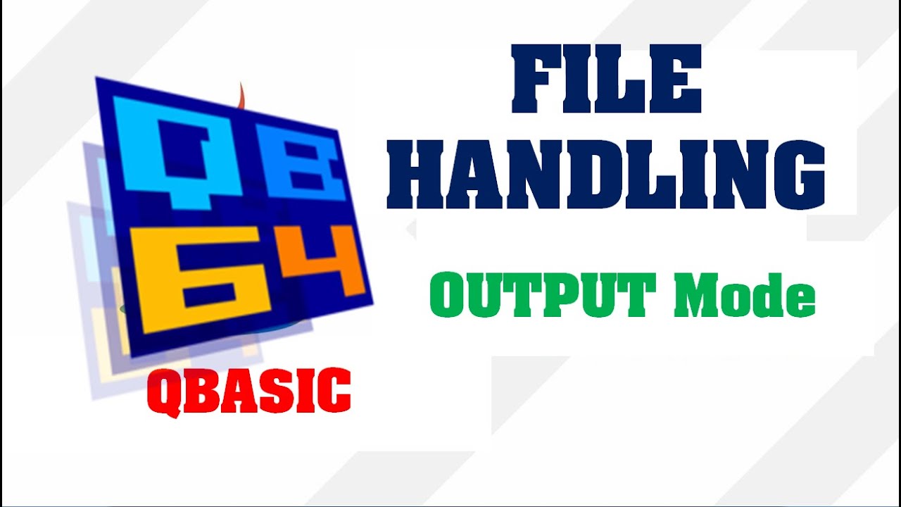 File Handling Output Mode in QBASIC | With Loop || Make Easy