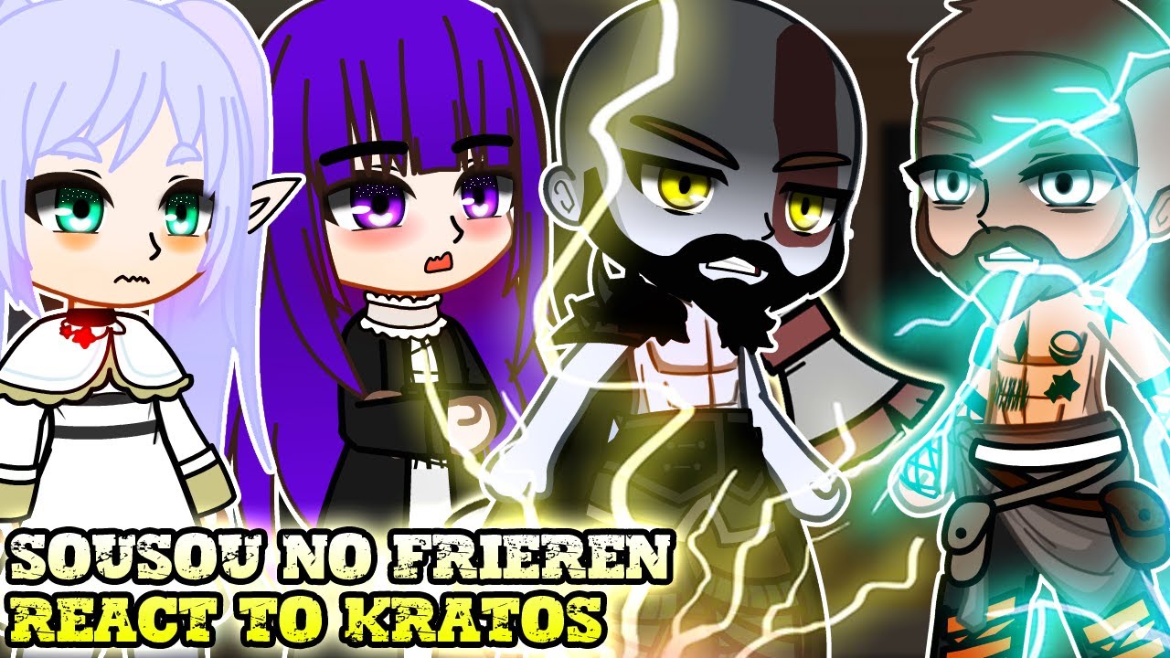 Sousou no Frieren react to Kratos part 13 || GOW || Kratos - Gacha react