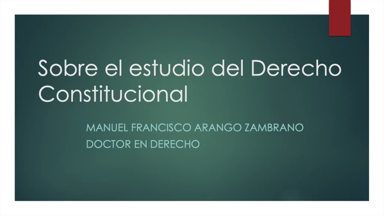 Estudio de Derecho Constitucional