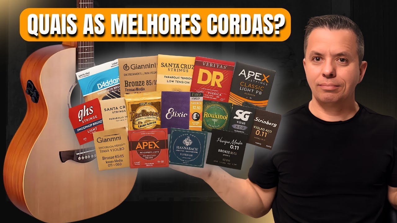 Qual a melhor corda para o teu Violão? Para Violão AÇO e NYLON
