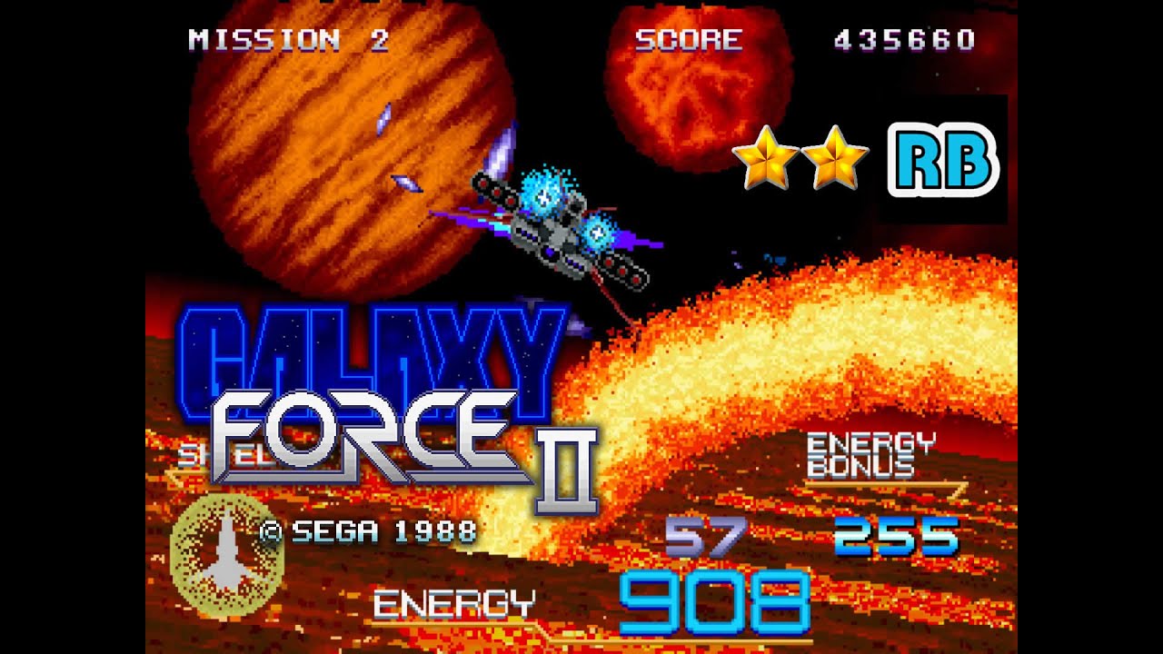 1988 [60fps] Galaxy Force 2 ALL