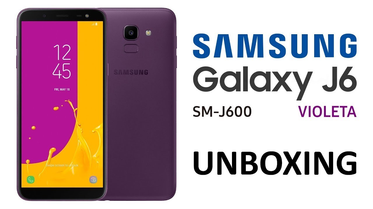 Samsung Galaxy J6 Violeta 32GB SM-J600 - Unboxing e Apresentação