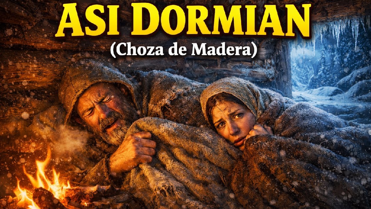 ¿Cómo DORMÍAN los Campesinos Medievales en Choza de Madera Durante el Frío Extremo?