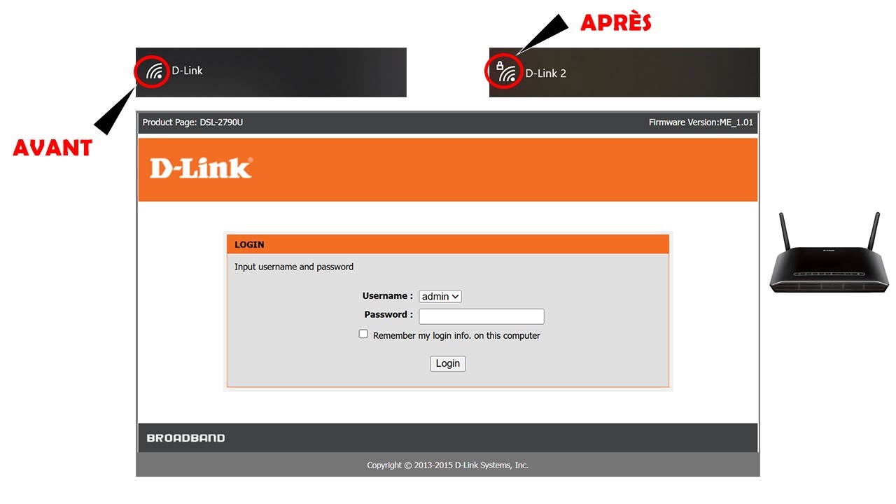 Mettre un mot de passe sur votre routeur D-Link