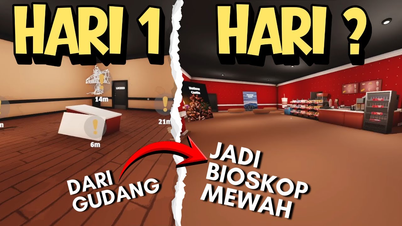 Gue BANGUN BIOSKOP MEWAH SULTAN dari GUDANG KOSONG