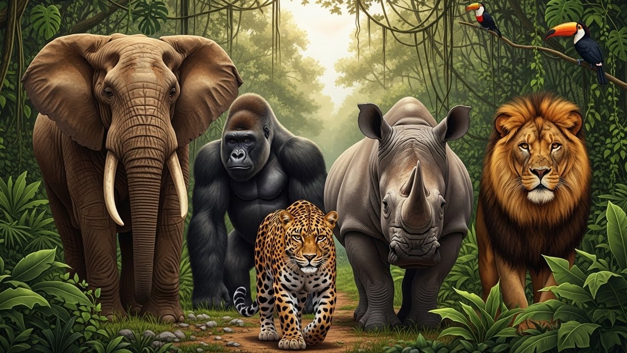 Animals of Amazon 4K - Animals That Call The Jungle Home | Relaxation Film