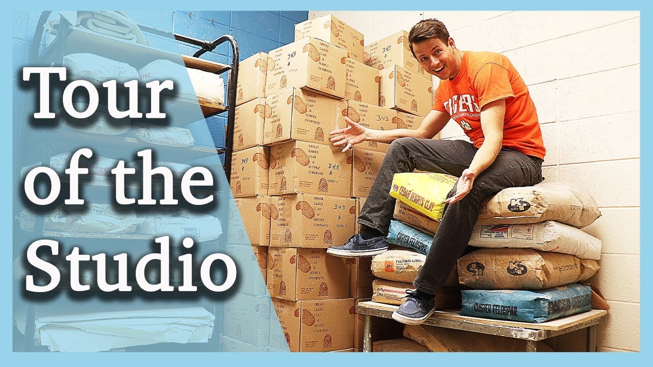 Ceramics/Pottery Studio Tour - Our Equipment, Storage, and Materials