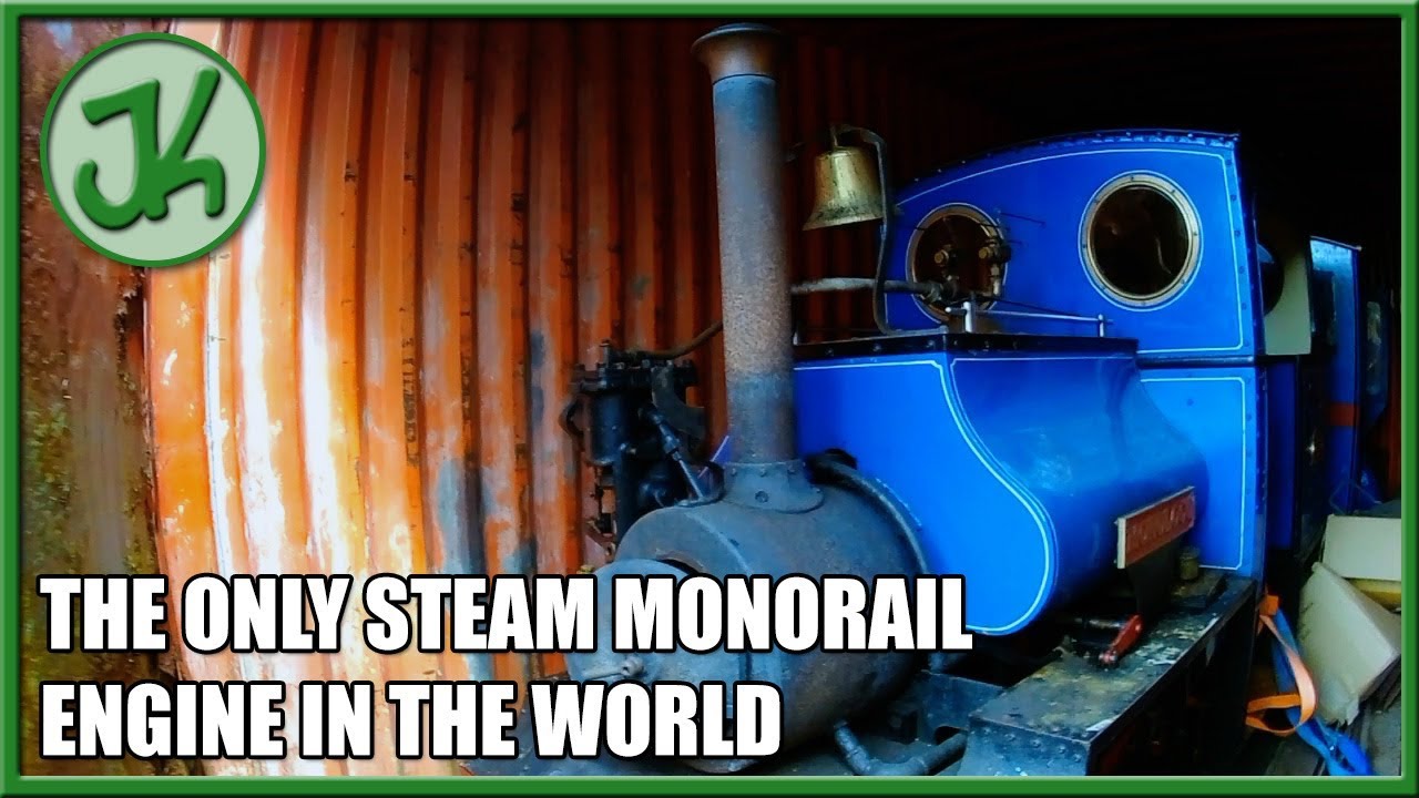 The Only Steam Monorail Engine In The World - JennyCam 59