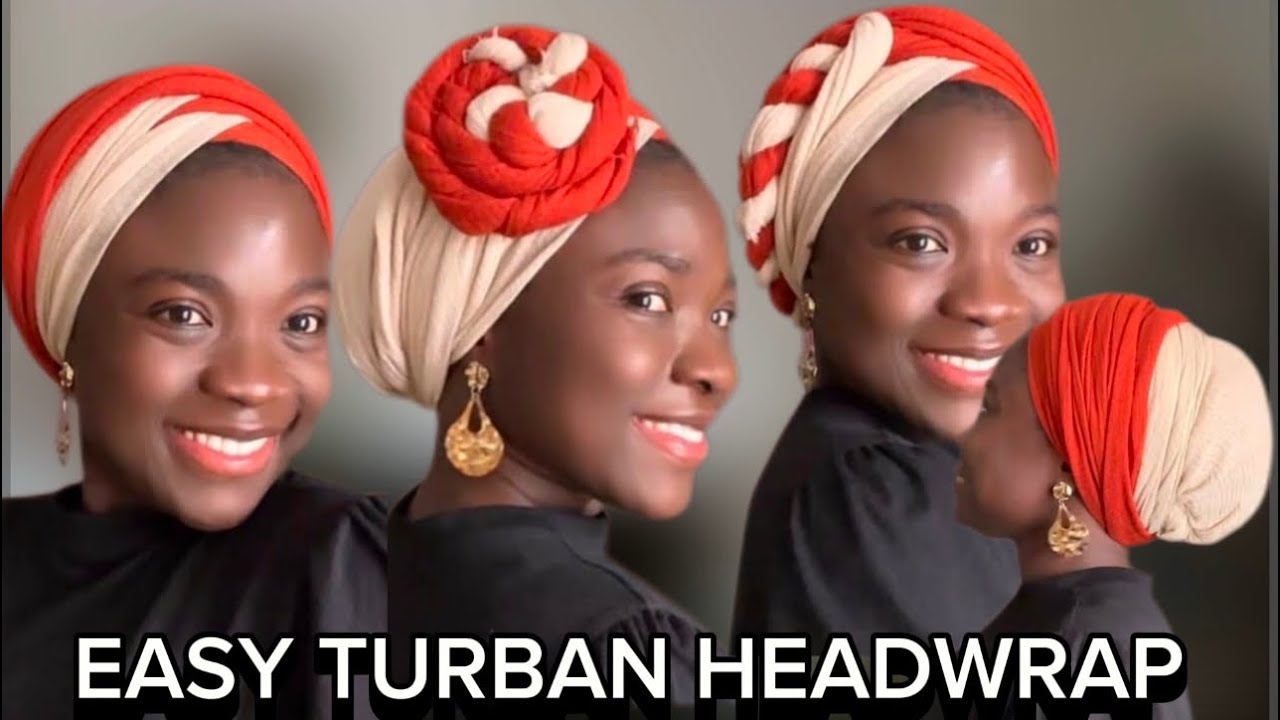 How to Tie Your Two Colours Turban( combination Headwrap) by Yourself