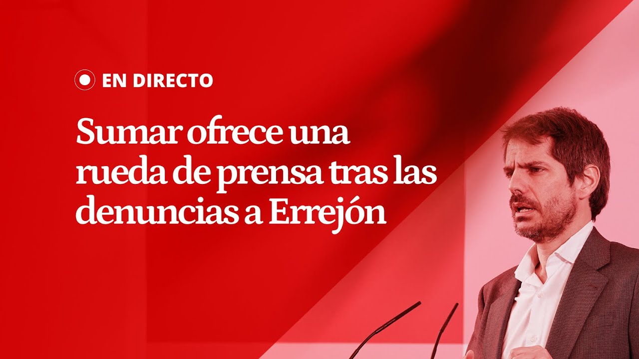 EN DIRECTO | Rueda de prensa de Sumar tras las denuncias al exdiputado Íñigo Errejón