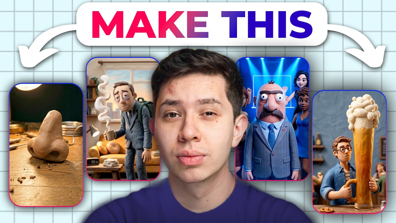 I Created VIRAL Stop Motion (Claymation) Ads with AI in MINUTES!