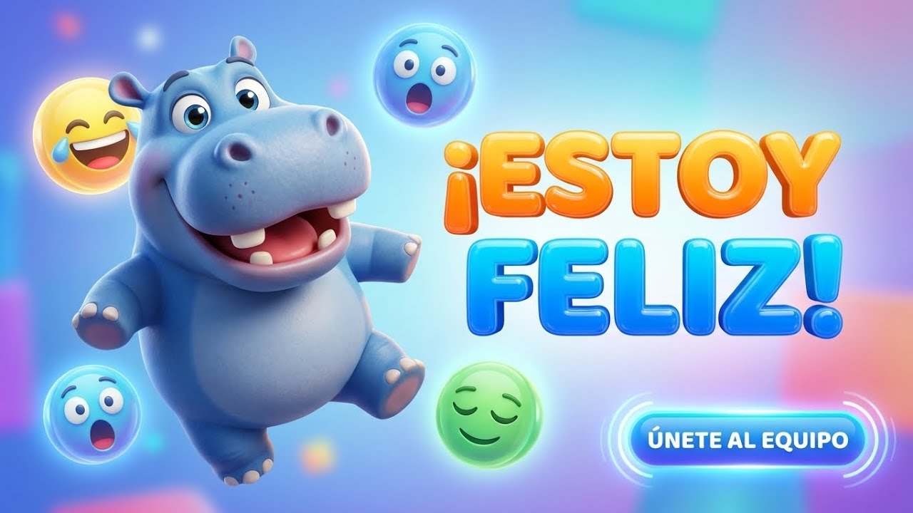 ¡ESTOY FELIZ! 😃 Canción de las Emociones  DivertiPeques