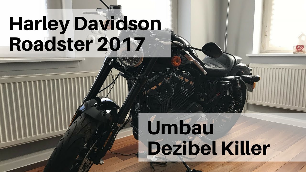 Harley Davidson Roadster 2017 Vance&Hines Auspuff Umbau db Killer (deutsch)