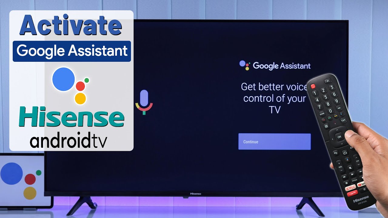 HiSense Smart Android TV: Setup Voice Commands with Built-in Google Assistant! [Use]