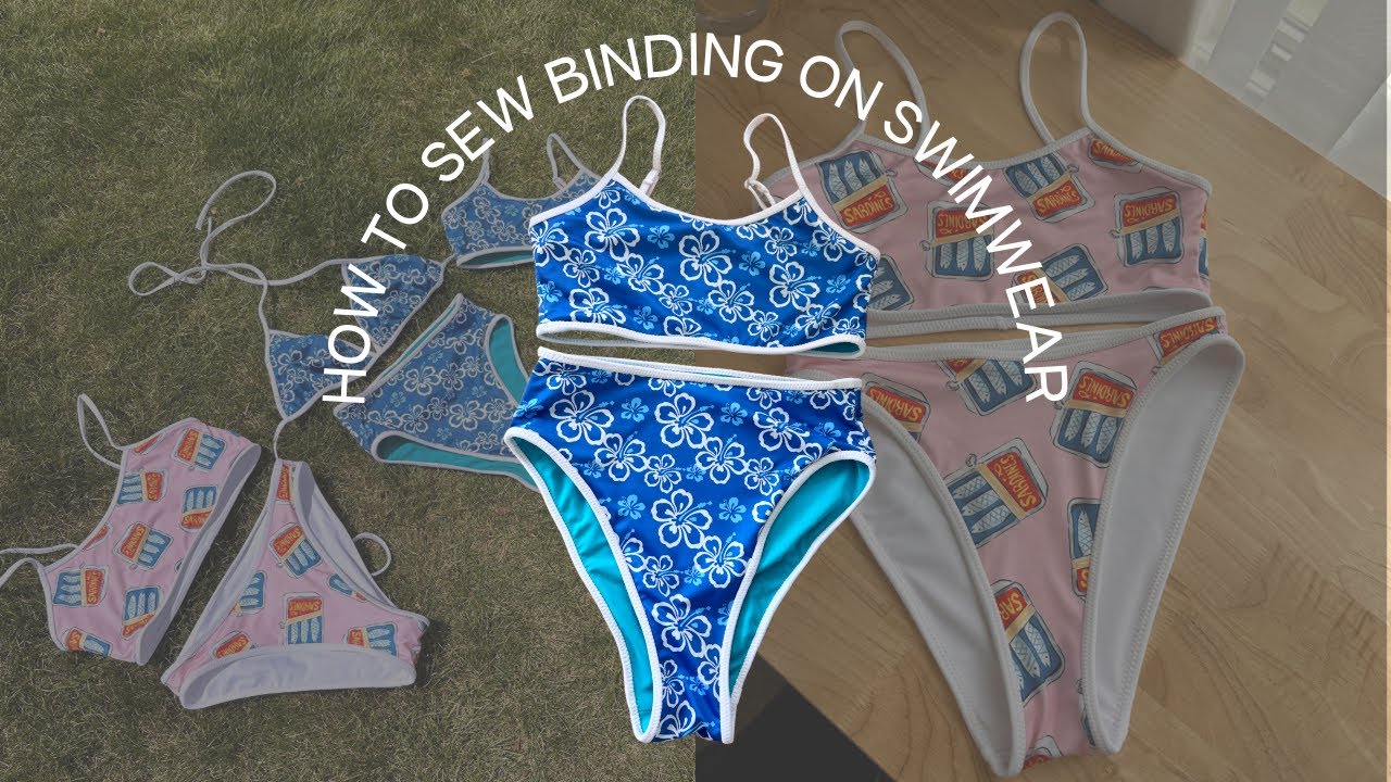 how to sew binding on swimwear (without a coverstitch machine)