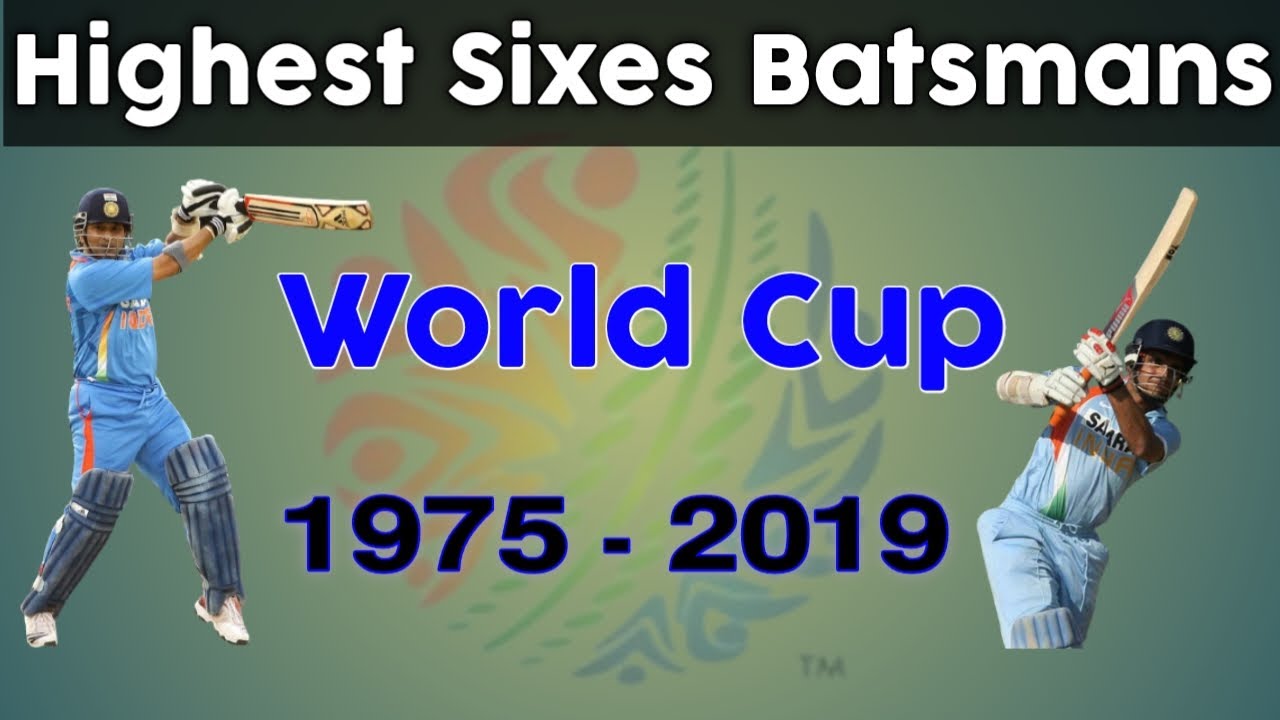 Most Sixes Batsmans in World Cup from 1975 to 2019   ! Top 10 highest Sixes players ! World Cup