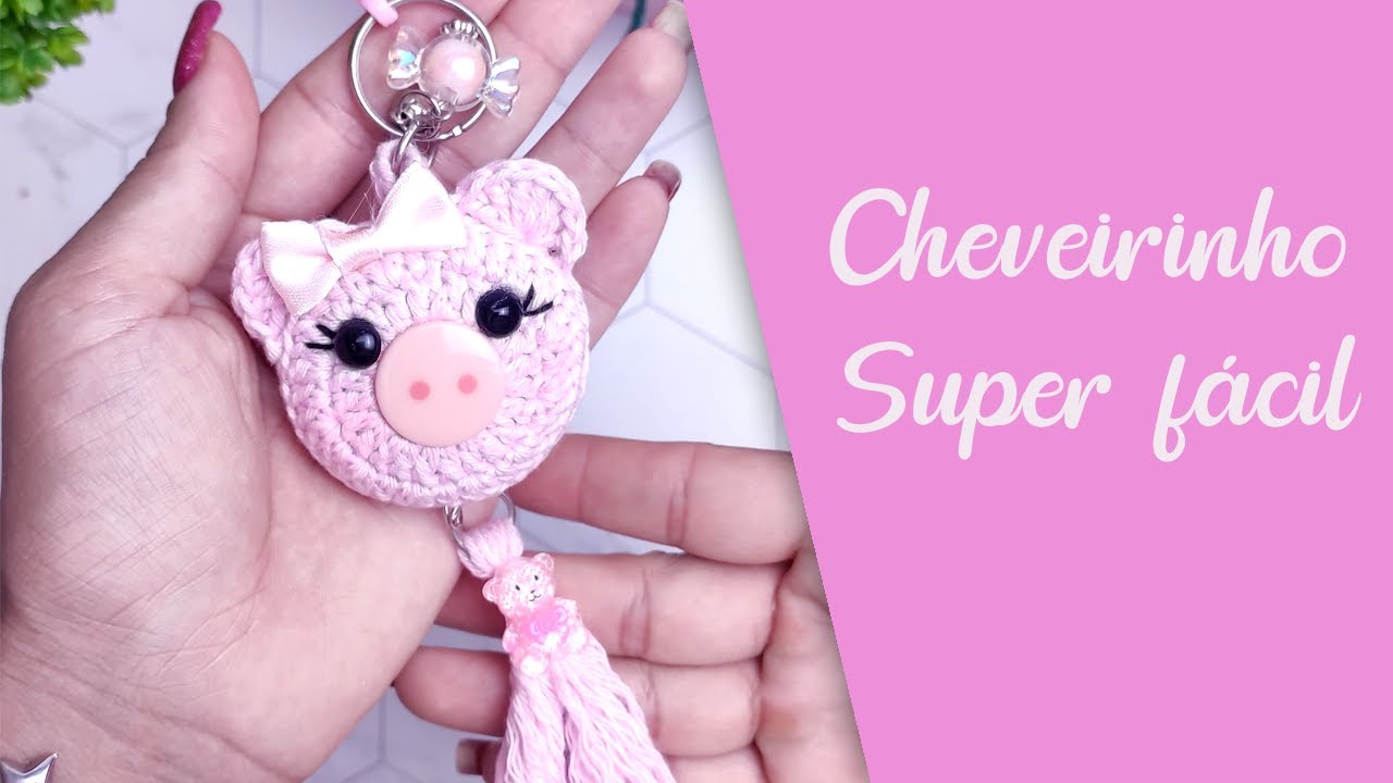 #amigurumi-porquinho chaveiro super fácil