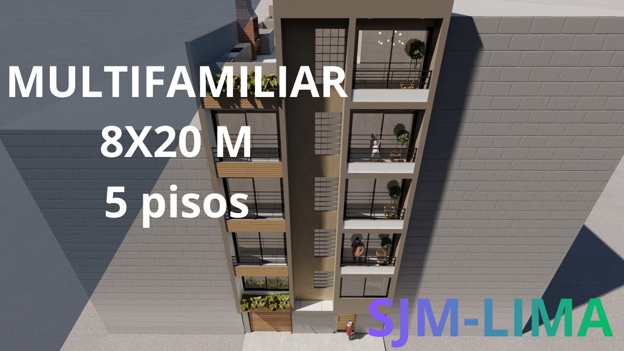 Vivienda Multifamiliar 5 pisos 8X20 m. SAN JUAN DE MIRAFLORES-LIMA-Sr. Anthony