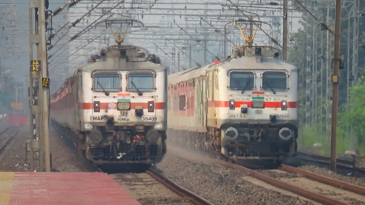 🔥RAJDHANI+ VANDE BHARAT+ JAMMU EXPRESS | Freight Locomotives Hauling Passenger Trains | 130 KMPH