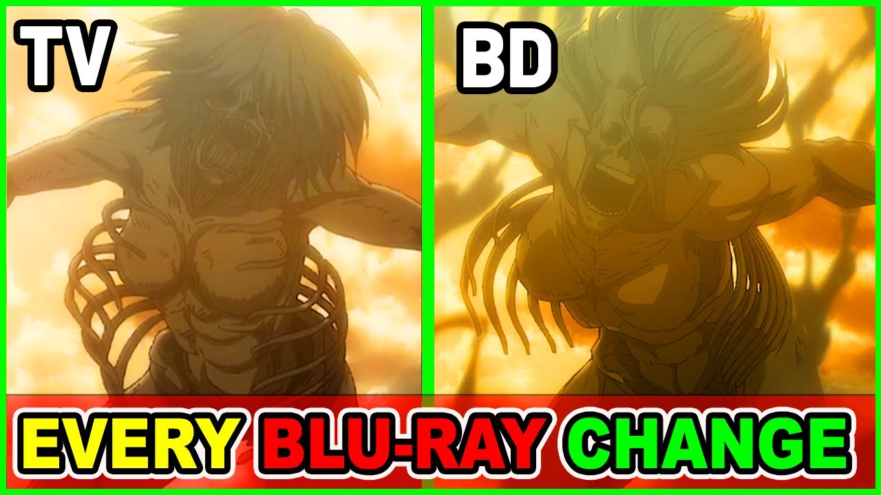 Tv Anime vs Blu-ray! Every Attack on Titan Final Season Blu-Ray Changes (AOT Season 4)