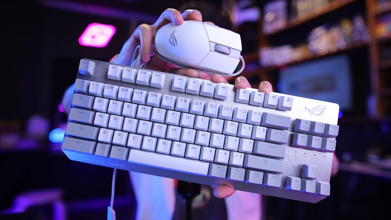 ASUS ROG MOONLIGHT WHITE EDITION - KEYBOARD AND MOUSE / PCBYTE MALAYSIA