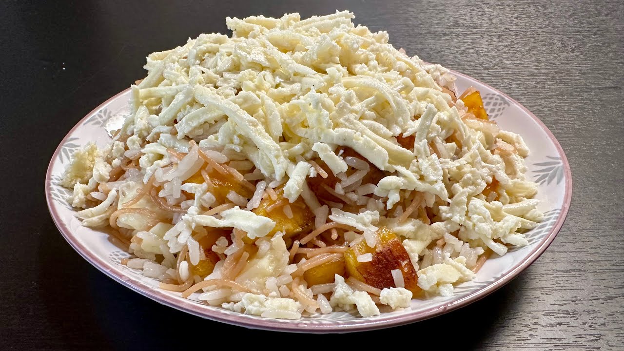 🔥¡ARROZ DE FIDEO CON QUESO Y PLÁTANO! 🍛🧀✨ UNA RECETA IRRESISTIBLE Y FÁCIL DE HACER
