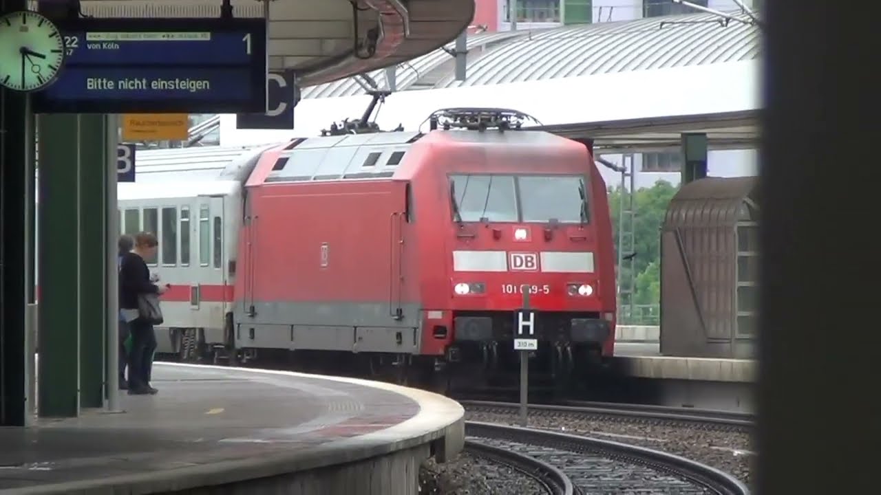 Intercity with DB 101 049 5 enters the station  #101 #ic #trainspotting