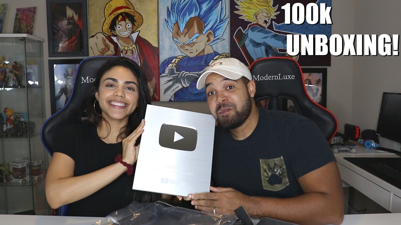 100K YOUTUBE SILVER PLAY BUTTON AWARD UNBOXING!