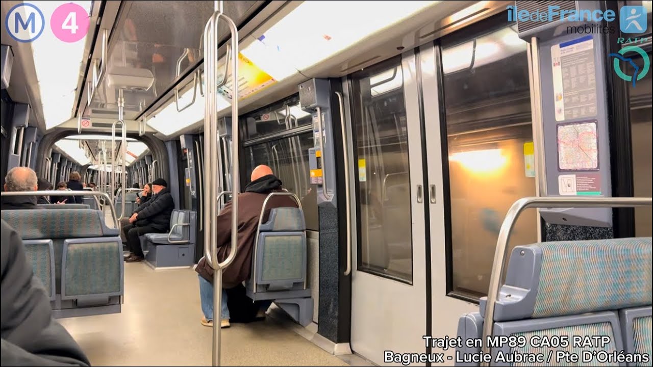 M4 MP89CA N°05 RATP Bagneux - Lucie Aubrac jusqu’à Porte D’Orléans