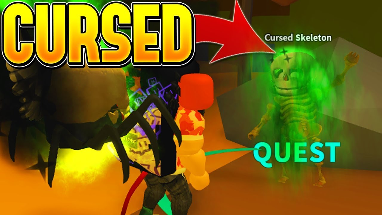 SECRET CURSED SKELETON QUEST IN ROBLOX MINING SIMULATOR!