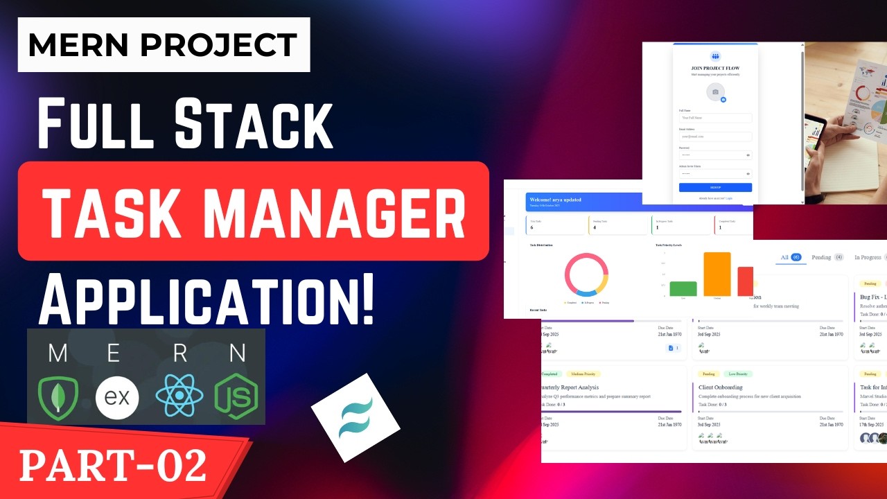 Build a Full Stack MERN Task Manager + Admin Panel | React, Node.js, MongoDB, Express | MERN